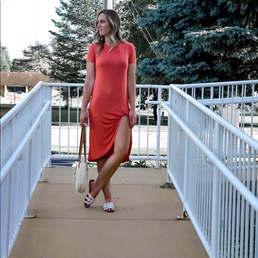 Knotted tee dress